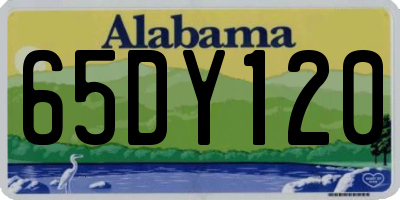 AL license plate 65DY120