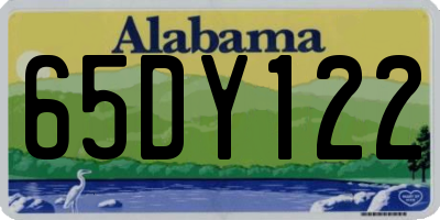 AL license plate 65DY122