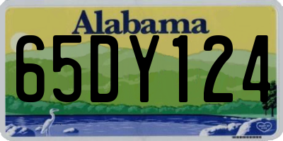 AL license plate 65DY124