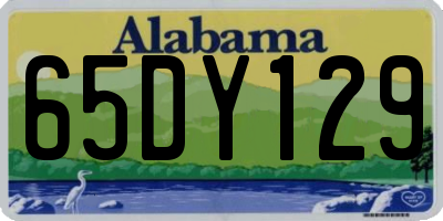 AL license plate 65DY129