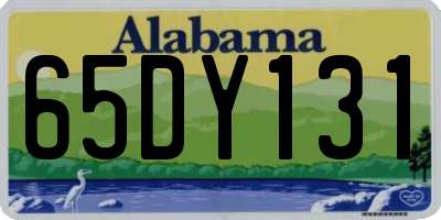 AL license plate 65DY131