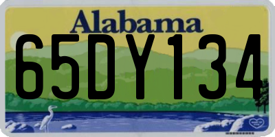 AL license plate 65DY134