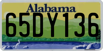 AL license plate 65DY136