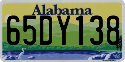 AL license plate 65DY138