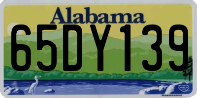 AL license plate 65DY139