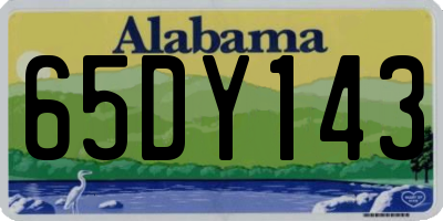 AL license plate 65DY143