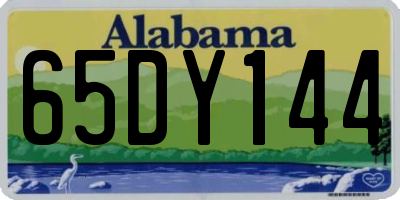 AL license plate 65DY144