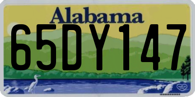 AL license plate 65DY147