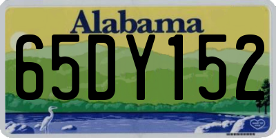 AL license plate 65DY152
