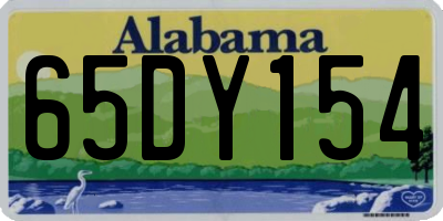AL license plate 65DY154