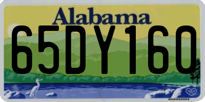 AL license plate 65DY160