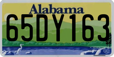 AL license plate 65DY163