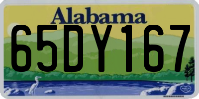 AL license plate 65DY167