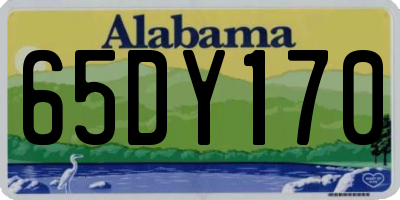 AL license plate 65DY170