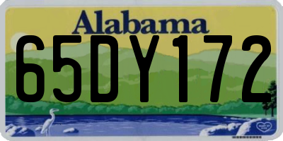 AL license plate 65DY172