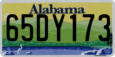 AL license plate 65DY173