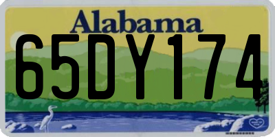 AL license plate 65DY174