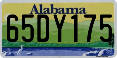 AL license plate 65DY175