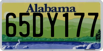 AL license plate 65DY177