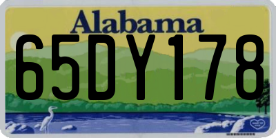 AL license plate 65DY178