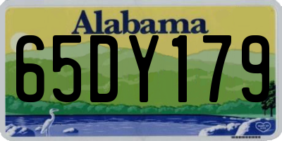 AL license plate 65DY179