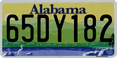AL license plate 65DY182