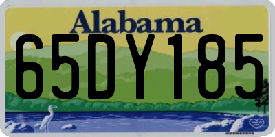 AL license plate 65DY185