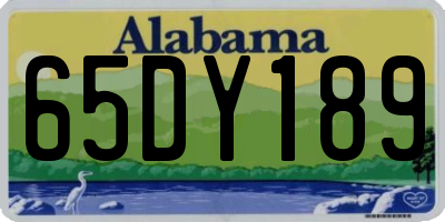 AL license plate 65DY189