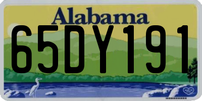 AL license plate 65DY191