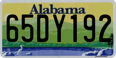 AL license plate 65DY192