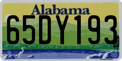 AL license plate 65DY193