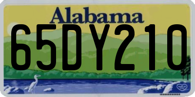 AL license plate 65DY210