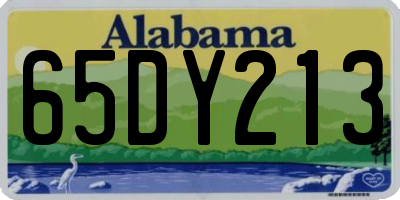 AL license plate 65DY213