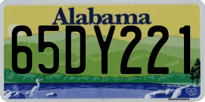 AL license plate 65DY221