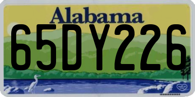 AL license plate 65DY226