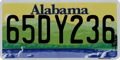 AL license plate 65DY236