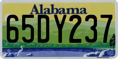 AL license plate 65DY237