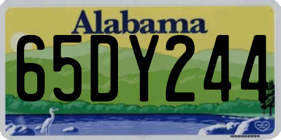 AL license plate 65DY244