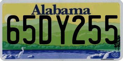 AL license plate 65DY255