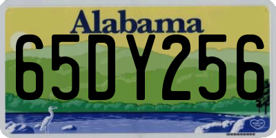 AL license plate 65DY256