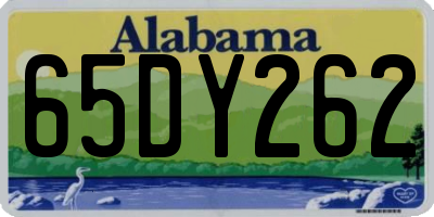 AL license plate 65DY262