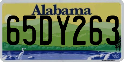 AL license plate 65DY263