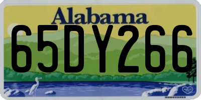 AL license plate 65DY266