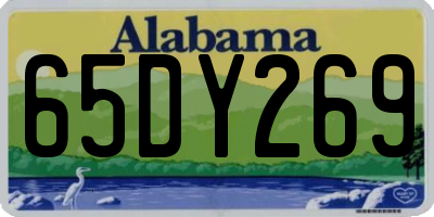 AL license plate 65DY269