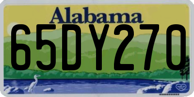 AL license plate 65DY270