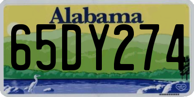 AL license plate 65DY274