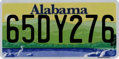 AL license plate 65DY276
