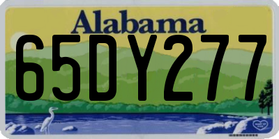 AL license plate 65DY277