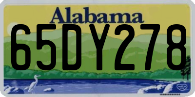 AL license plate 65DY278