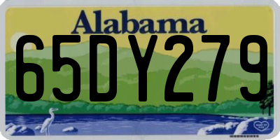 AL license plate 65DY279